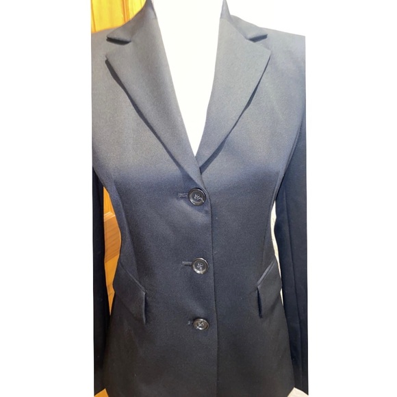J. Crew Wool Lined Black Classic Blazer Jacket Sz 0 - Picture 4 of 8
